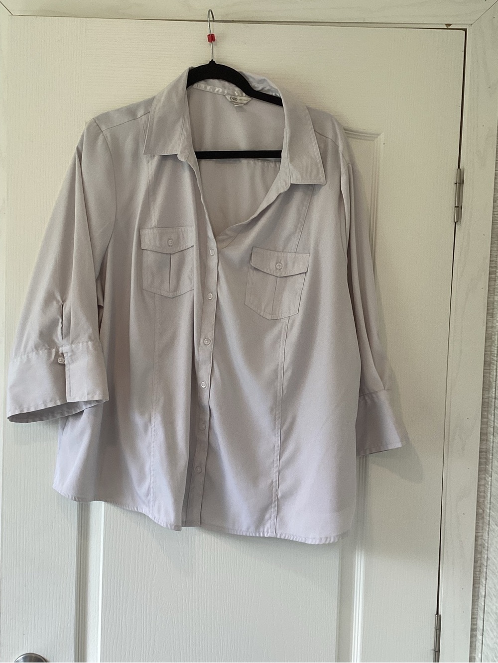 Cato white Button-Down Blouse 26/28WP EUC